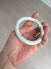 Load image into Gallery viewer, 54.5mm Certified Type A 100% Natural light green purple yellow round cut Jadeite Jade bangle GL48-8-4051