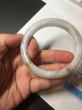 Load image into Gallery viewer, 57mm Certified Type A 100% Natural icy watery white Jadeite Jade bangle BM77-7067