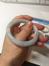 Load image into Gallery viewer, 51.8mm certified 100% natural Type A light green/yellow jadeite jade bangle AJ73-8588