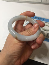 Load image into Gallery viewer, 51.8mm certified 100% natural Type A light green/yellow jadeite jade bangle AJ73-8588