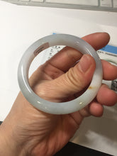 Load image into Gallery viewer, 51.8mm certified 100% natural Type A light green/yellow jadeite jade bangle AJ73-8588
