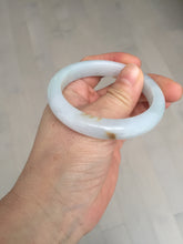 Load image into Gallery viewer, 51.8mm certified 100% natural Type A light green/yellow jadeite jade bangle AJ73-8588