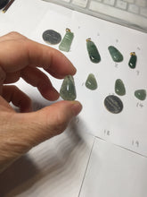 Load image into Gallery viewer, 100% Natural type A light green Jadeite Jade blessed melon pendant PC124-10