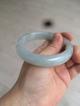 Load image into Gallery viewer, 55.9mm Certified Type A 100% Natural Icy watery white/gray/clear Jadeite Jade bangle BG20-5830