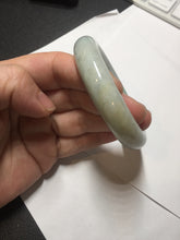 Load image into Gallery viewer, 52.8mm Certificated sunny green/white jadeite jade bangle BN42