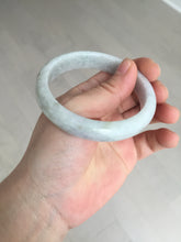 Load image into Gallery viewer, 56.5mm certified Type A 100% Natural purple white Jadeite Jade bangle D138-4044