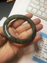 Load image into Gallery viewer, 50mm Certified Type A 100% Natural dark green/gray/black Jadeite Jade bangle PA7-3457 ($19.99 group)