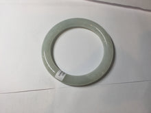 Load image into Gallery viewer, 57.7mm certified 100% natural type A icy watery light green white round cut jadeite jade bangle BS84-(1100)