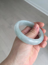 Load image into Gallery viewer, 53.4mm Certified Type A 100% Natural icy watery light green purple jadeite Jade bangle BK122-3397