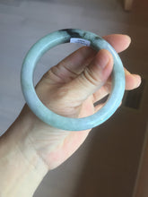 Load image into Gallery viewer, 59mm Certified Type A 100% Natural green gray purple Jadeite Jade bangle AH95-4489