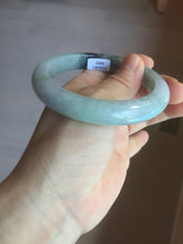 Load image into Gallery viewer, 59mm Certified Type A 100% Natural green gray purple Jadeite Jade bangle AH95-4489