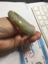 Load image into Gallery viewer, 58mm Certified Type A 100% Natural green/yellow Jadeite Jade bangle PA8-6091 $29.99 Group