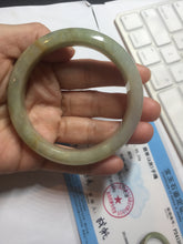 Load image into Gallery viewer, 58mm Certified Type A 100% Natural green/yellow Jadeite Jade bangle PA8-6091 $29.99 Group