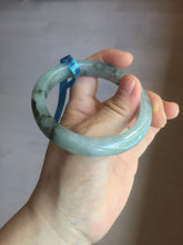 Load image into Gallery viewer, 56.9mm 100% natural Type A dark green Chinese painting (水墨) jadeite jade bangle AH94-4484