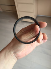 Load image into Gallery viewer, 52.8mm Certified Type A 100% Natural black (Wuji)Jadeite Jade bangle group D94