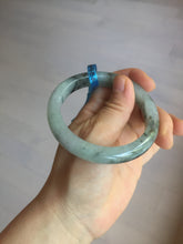 Load image into Gallery viewer, 56.9mm 100% natural Type A dark green Chinese painting (水墨) jadeite jade bangle AH94-4484