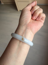 Load image into Gallery viewer, 51.8mm certified 100% natural Type A light green/yellow jadeite jade bangle AJ73-8588
