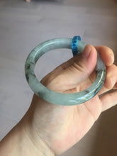 Load image into Gallery viewer, 56.9mm 100% natural Type A dark green Chinese painting (水墨) jadeite jade bangle AH94-4484