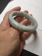 Load image into Gallery viewer, 54.6mm 100% natural sunny green/white/purple jadeite jade bangle BN43