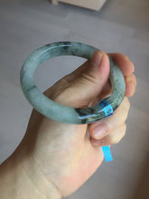 Load image into Gallery viewer, 56.9mm 100% natural Type A dark green Chinese painting (水墨) jadeite jade bangle AH94-4484