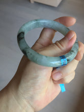 Load image into Gallery viewer, 56.9mm 100% natural Type A dark green Chinese painting (水墨) jadeite jade bangle AH94-4484