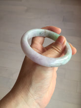 Load image into Gallery viewer, 56.5mm certified 100% natural type A sunny green/purple jadeite jade bangle BK66-4031