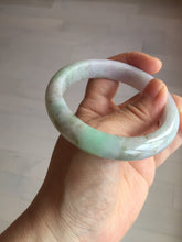 Load image into Gallery viewer, 56.5mm certified 100% natural type A sunny green/purple jadeite jade bangle BK66-4031