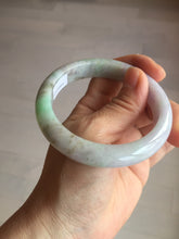 Load image into Gallery viewer, 56.5mm certified 100% natural type A sunny green/purple jadeite jade bangle BK66-4031