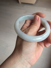 Load image into Gallery viewer, 58mm Certified type A 100% Natural light green/white Jadeite bangle AR118-0253