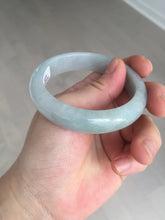 Load image into Gallery viewer, 53.4mm Certified Type A 100% Natural icy watery light green purple jadeite Jade bangle BK121-3399
