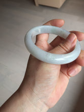 Load image into Gallery viewer, 58mm Certified type A 100% Natural light green/white Jadeite bangle AR118-0253