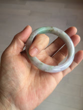Load image into Gallery viewer, 56.5mm certified 100% natural type A sunny green/purple jadeite jade bangle BK66-4031