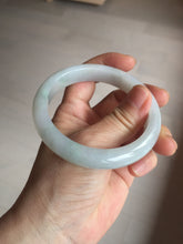 Load image into Gallery viewer, 58mm Certified type A 100% Natural light green/white Jadeite bangle AR118-0253