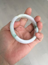 Load image into Gallery viewer, 52.2mm 100% natural certified green/purple/orange(FU LU SHOU) jadeite jade bangle Q139-7290