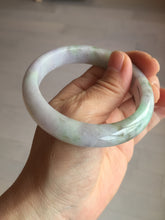 Load image into Gallery viewer, 56.5mm certified 100% natural type A sunny green/purple jadeite jade bangle BK66-4031