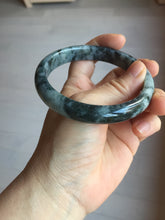 Load image into Gallery viewer, 62mm Certified Type A 100% Natural dark green red Jadeite bangle PD138-6234