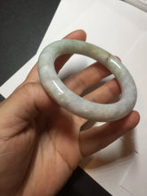 Load image into Gallery viewer, 51mm Certified 100% natural Type A light green purple brown chubby round cut jadeite jade bangle BQ15-5802