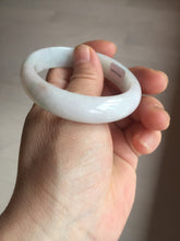 Load image into Gallery viewer, 52mm certified Type A 100% Natural sunny green/white/red oval Jadeite Jade bangle E92-0263