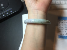 Load image into Gallery viewer, 51mm Certified 100% natural Type A light green purple brown chubby round cut jadeite jade bangle BQ15-5802