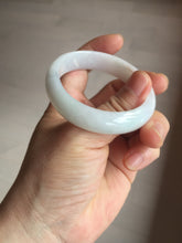 Load image into Gallery viewer, 52mm certified Type A 100% Natural sunny green/white/red oval Jadeite Jade bangle E92-0263