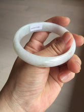 Load image into Gallery viewer, 52mm certified Type A 100% Natural sunny green/white/red oval Jadeite Jade bangle E92-0263