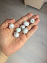 Load image into Gallery viewer, 12-14mm Type A 100% Natural white/light green/purple Jadeite Jade LuluTong (Every road is smooth) pendant S68