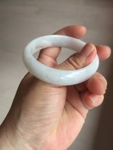 Load image into Gallery viewer, 52mm certified Type A 100% Natural sunny green/white/red oval Jadeite Jade bangle E92-0263