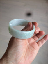 Load image into Gallery viewer, 52.3mm certified 100% natural Type A sunny green/white/purple jadeite jade bangle BK8-2423