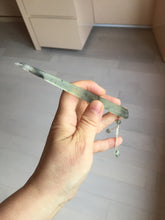 Load image into Gallery viewer, 15.5cm 100% Natural icy watery black/clear (水墨) Xiu Jade Serpentine hairpin AW28