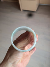 Load image into Gallery viewer, 52.3mm certified 100% natural Type A sunny green/white/purple jadeite jade bangle BK8-2423