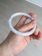 Load image into Gallery viewer, 58.9mm certified 100% natural type A light green/purple/yellow(Fu Lu SHOU) slim round cut jadeite jade bangle BN45-3116