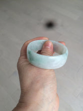 Load image into Gallery viewer, 52.3mm certified 100% natural Type A sunny green/white/purple jadeite jade bangle BK8-2423