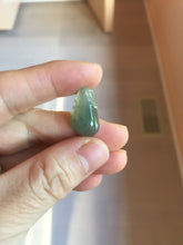 Load image into Gallery viewer, 100% Natural type A light green Jadeite Jade blessed melon pendant PC124-10