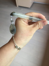 Load image into Gallery viewer, 18.5cm 100% Natural icy watery black/clear (水墨) Xiu Jade Serpentine hairpin AW26